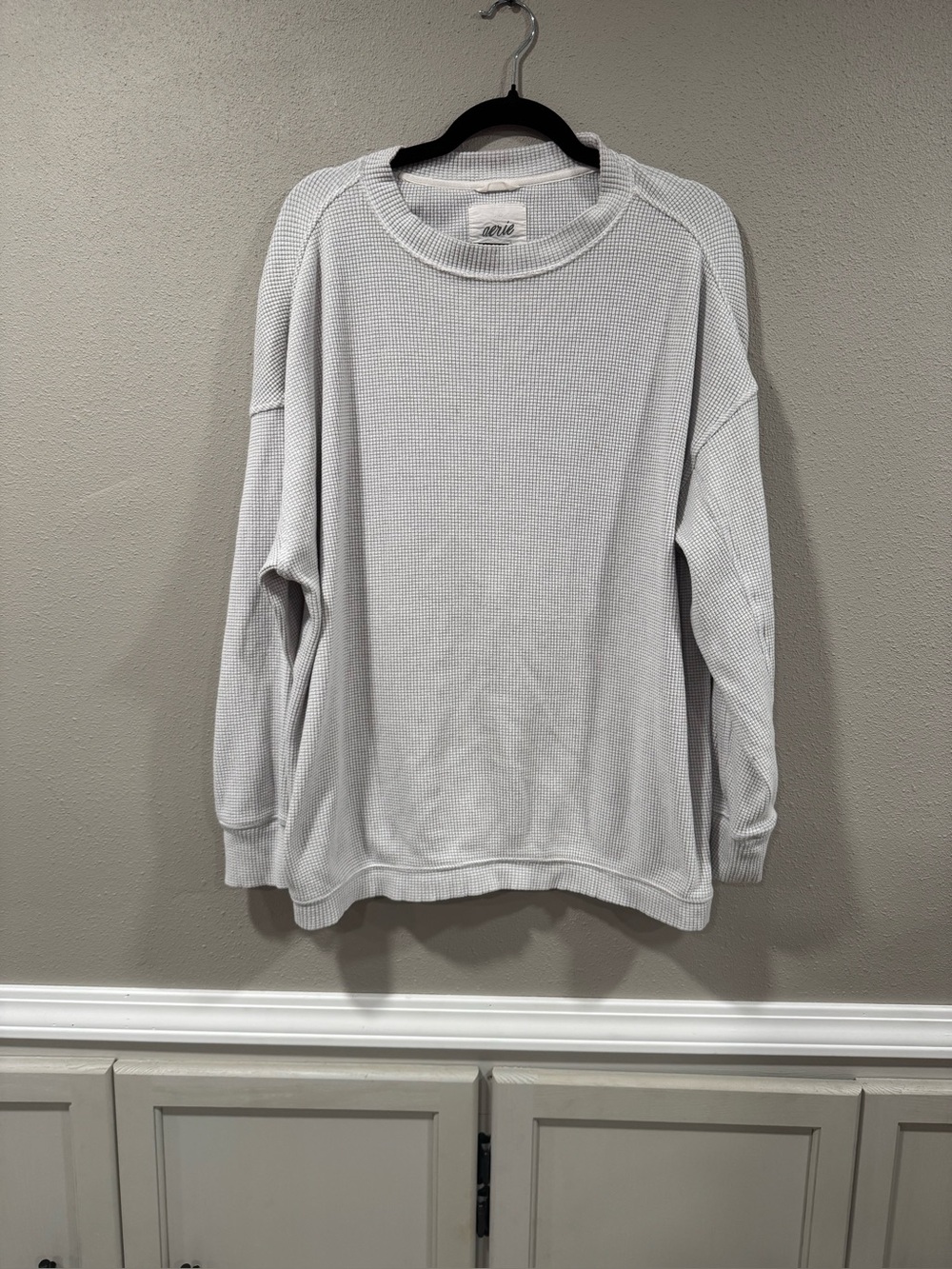 Aerie Waffle Knit Crewneck